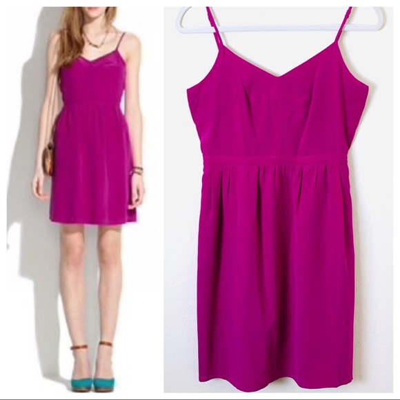 Like New - MADEWELL SILK Cami DRESS Size 2 - Picture 2 of 8